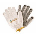 Cotton Work Gloves W/ Rubber Grip Dots (imprinted)